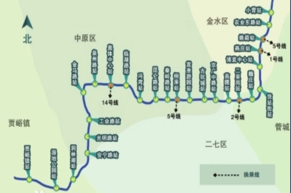 郑州市轨道交通6号线秦岭路站